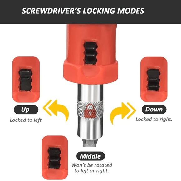 Red 2-in-1 denture Screwdriver Desk Gadget - Picture 2 of 5